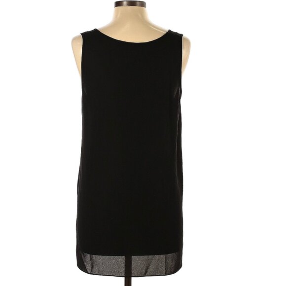 Lola & Sophie Size L Sleeveless Black tunic length blouse - Picture 2 of 4
